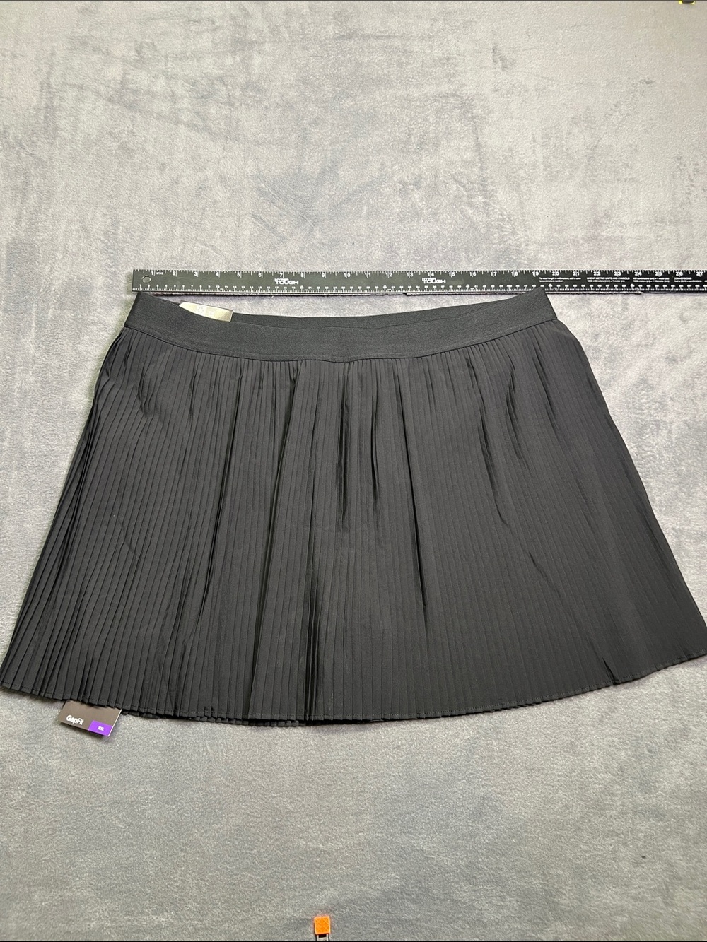 GAP Black Pleated Skater Mini Skirt